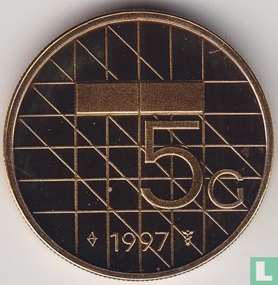 Netherlands 5 gulden 1997 (PROOF) - Image 1