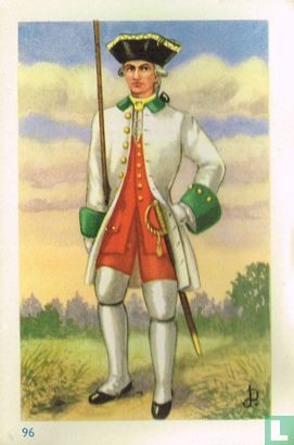 Officier van het Waals Boufflers-regiment; 1744 - Image 1