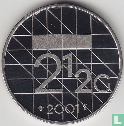 Nederland 2½ gulden 2001 (PROOF) - Afbeelding 1
