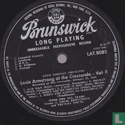 Louis Armstrong At The Crescendo Vol. 2 - Afbeelding 3