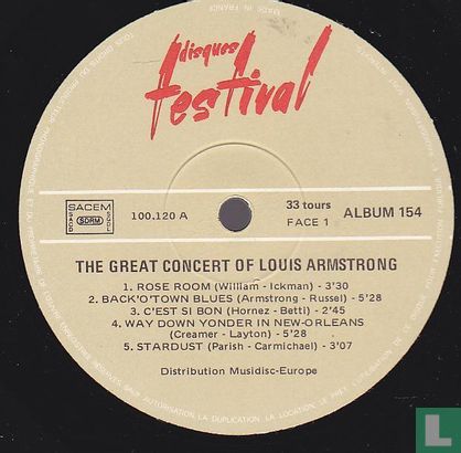 The great concert of Louis Armstrong - Afbeelding 3