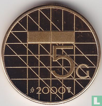 Netherlands 5 gulden 2000 (PROOF)  - Image 1