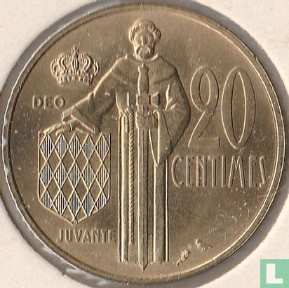 Monaco 20 centimes 1974 - Image 2