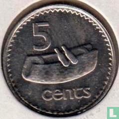 Fiji 5 cents 1990 - Image 2