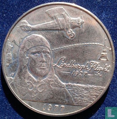 Samoa 1 tala 1977 "50th anniversary Charles Lindbergh's transatlantic flight" - Afbeelding 1
