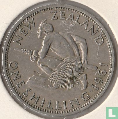 New Zealand 1 shilling 1961 - Image 1