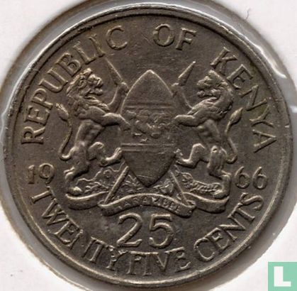 Kenya 25 cents 1966 - Image 1