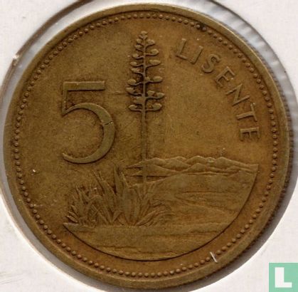 Lesotho 5 lisente 1979 - Image 2