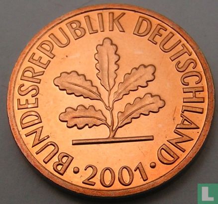 Allemagne 1 pfennig 2001 (D) - Image 1