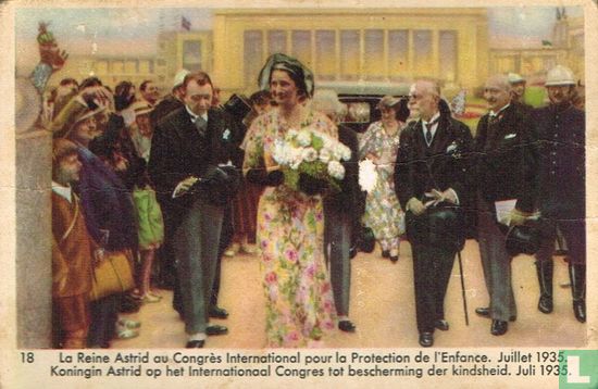 Koningin Astrid op het Internationaal Congres tot bescherming der kindsheid. Juli 1935