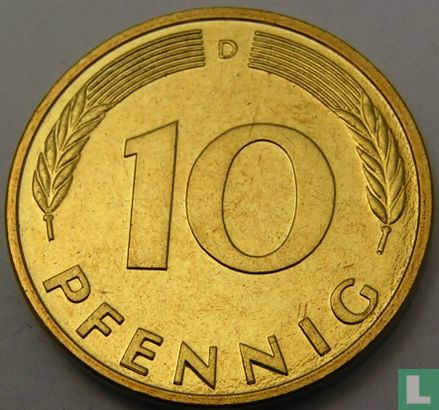Duitsland 10 pfennig 1999 (D) - Afbeelding 2