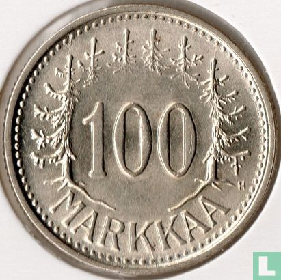 Finland 100 markkaa 1956 - Afbeelding 2