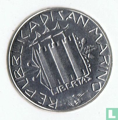 San Marino 50 lire 1985 "Drug prevention" - Afbeelding 2