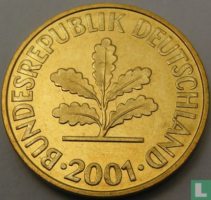Duitsland 10 pfennig 2001 (G) - Afbeelding 1