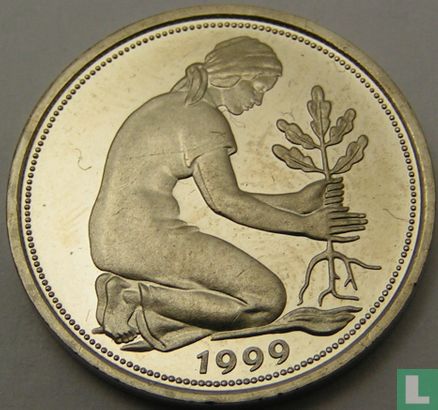Germany 50 pfennig 1999 (J) - Image 1