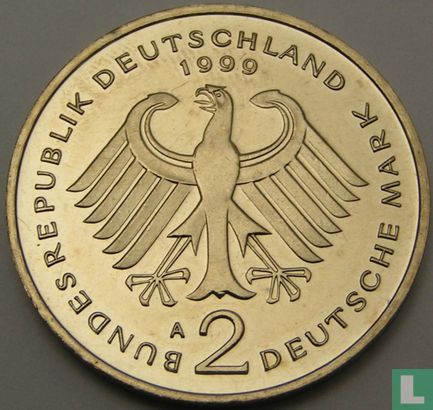 Duitsland 2 mark 1999 (A - Willy Brandt) - Afbeelding 1