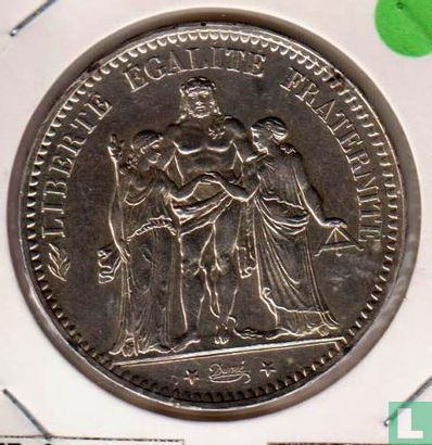 France 5 francs 1877 (A) - Image 2