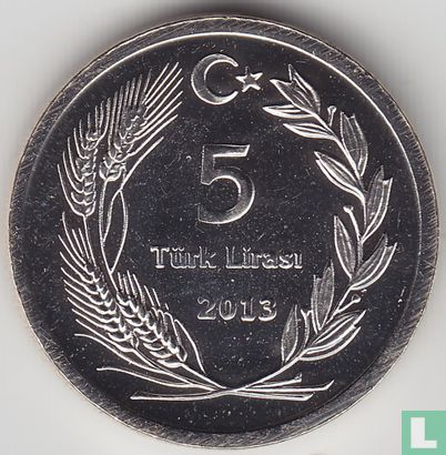 Turkije 5 lira 2013 - Afbeelding 1