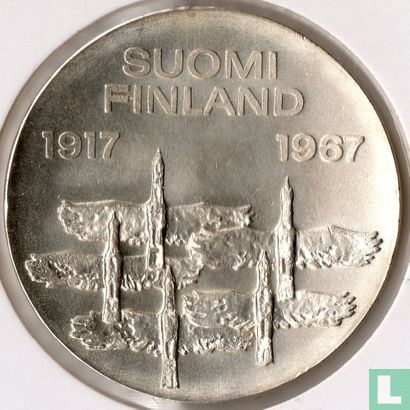 Finland 10 markkaa 1967 "50th anniversary of Independence" - Afbeelding 1