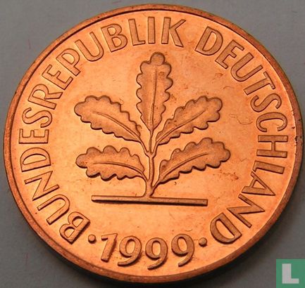 Deutschland 2 Pfennig 1999 (A) - Bild 1