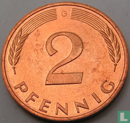 Allemagne 2 pfennig 1999 (G) - Image 2