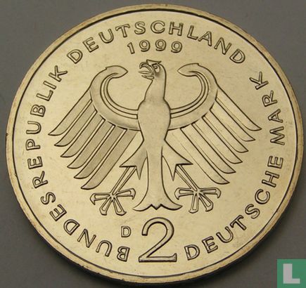 Allemagne 2 mark 1999 (D - Willy Brandt) - Image 1