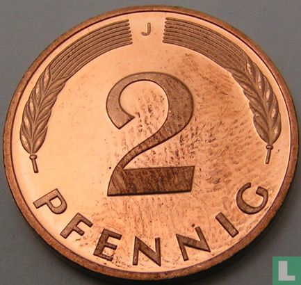 Germany 2 pfennig 1999 (J) - Image 2