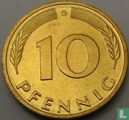 Allemagne 10 pfennig 1999 (G) - Image 2