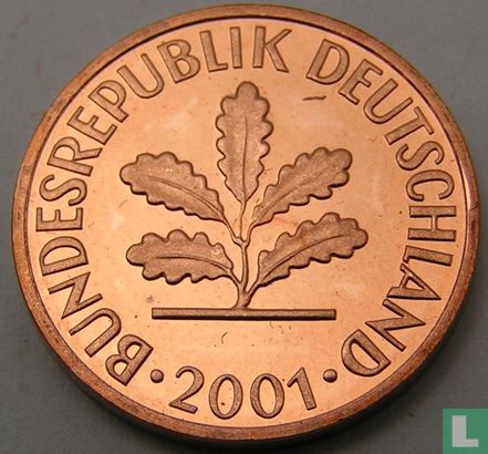 Allemagne 1 pfennig 2001 (J) - Image 1