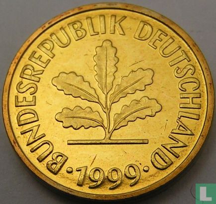 Duitsland 5 pfennig 1999 (F) - Afbeelding 1