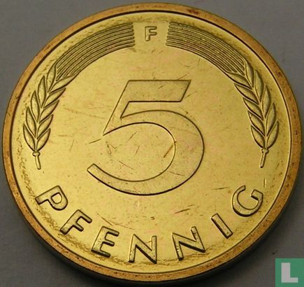 Duitsland 5 pfennig 1999 (F) - Afbeelding 2