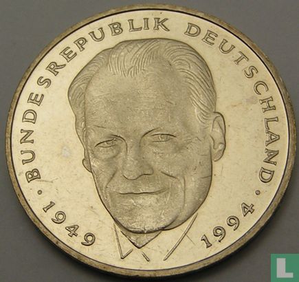 Deutschland 2 Mark 1999 (F - Willy Brandt) - Bild 2