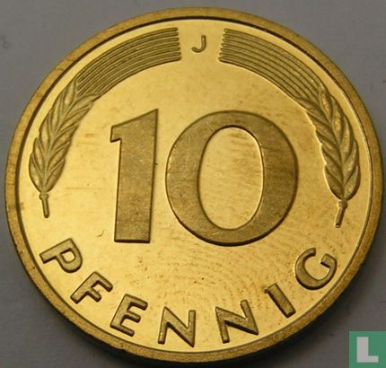 Germany 10 pfennig 1999 (J) - Image 2