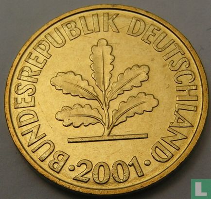 Allemagne 10 pfennig 2001 (F) - Image 1