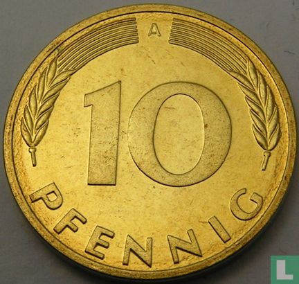 Allemagne 10 pfennig 1999 (A) - Image 2