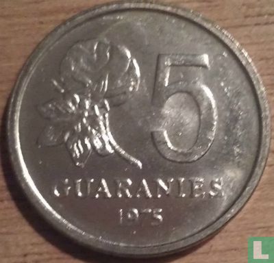 Paraguay 5 guaranies 1975 - Image 1