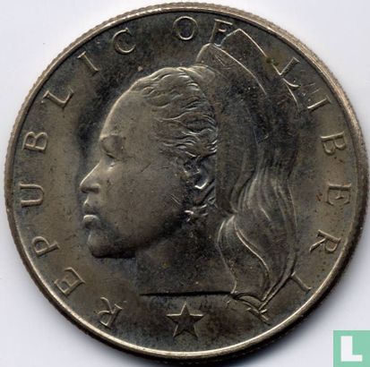 Libéria 50 cents 1973 - Image 2