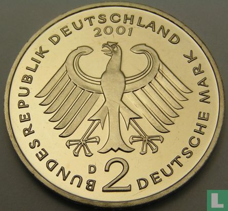 Duitsland 2 mark 2001 (D - Willy Brandt) - Afbeelding 1