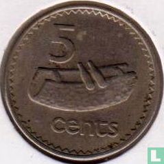 Fiji 5 cents 1979 - Image 2