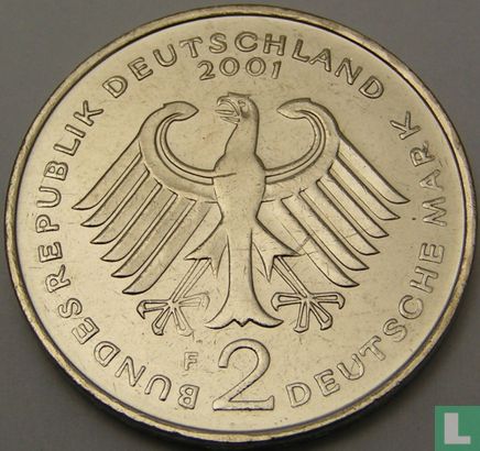 Duitsland 2 mark 2001 (F - Ludwig Erhard) - Afbeelding 1