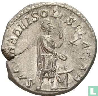 Elagabalus 218-222, AR Denarius Rome - Afbeelding 1