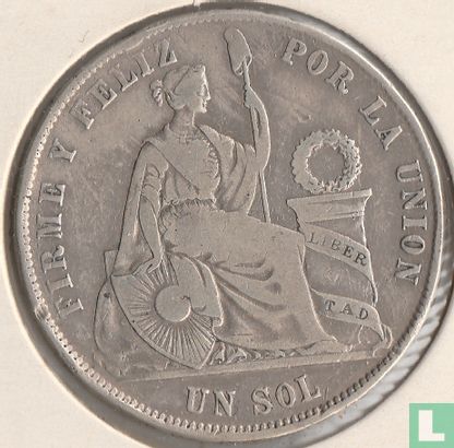 Pérou 1 sol 1870 - Image 2