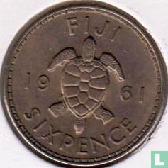 Fiji 6 pence 1961 - Image 1