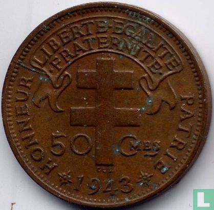 Madagascar 50 centimes 1943 - Image 1