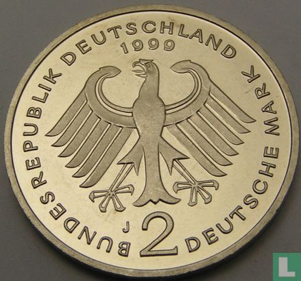 Germany 2 mark 1999 (J - Ludwig Erhard) - Image 1