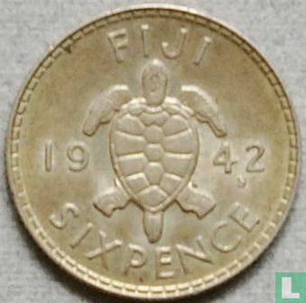 Fiji 6 pence 1942 - Image 1