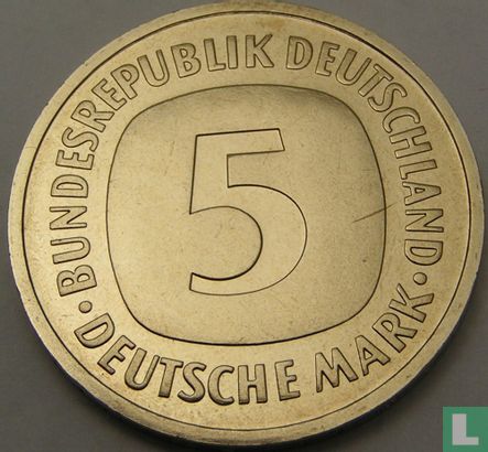 Allemagne 5 mark 1999 (D) - Image 2