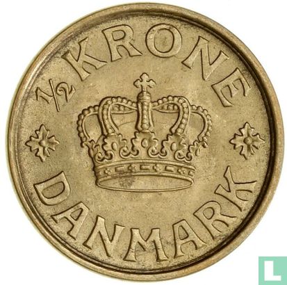 Denemarken ½ krone 1924 - Afbeelding 2