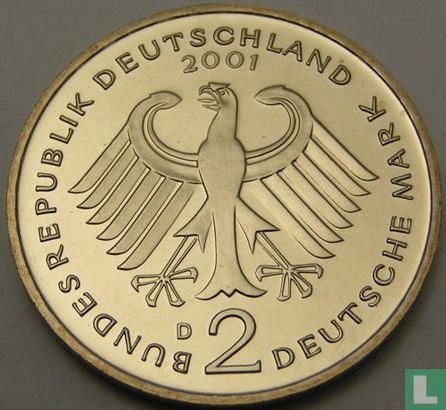 Germany 2 mark 2001 (D - Franz Joseph Strauss) - Image 1