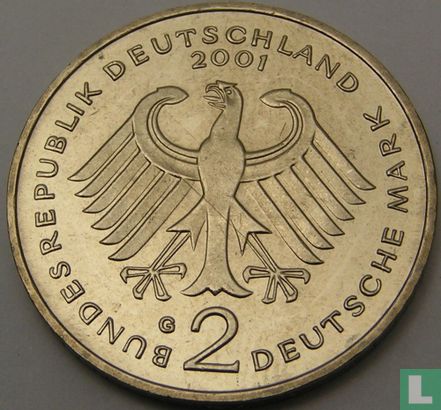 Duitsland 2 mark 2001 (G - Ludwig Erhard) - Afbeelding 1